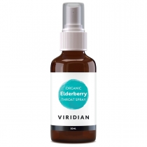 Viridian Organic Elderberry Throat Spray 50ml