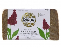 Biona Organic Rye Bread Amaranth & Quinoa 500g