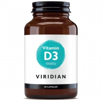 Viridian Vitamin D3 1000iu 30 Capsules