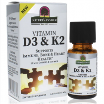 Nature's Answer Vitamin D3 & K2 Drops 15ml