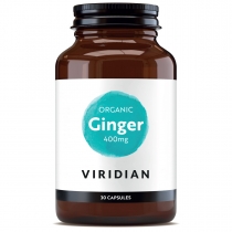 Viridian Organic Ginger Root 400mg 30 Capsules