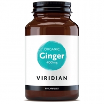 Viridian Organic Ginger Root 400mg 90 Capsules