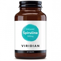Viridian Organic Spirulina 500mg 60 Tablets